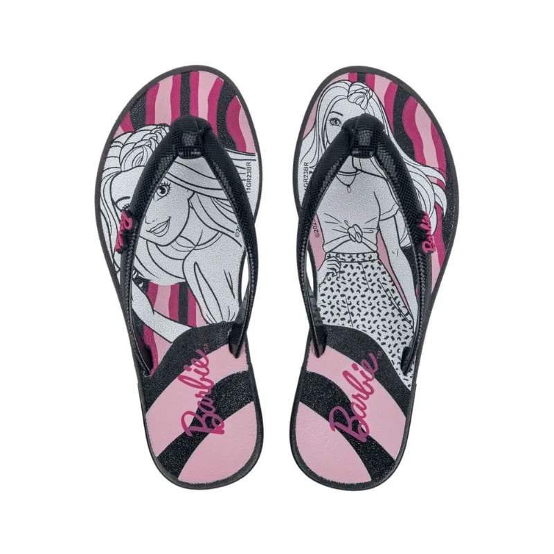Chinelo Barbie Rasteira de Dedo Infantil Star Grendene 23038