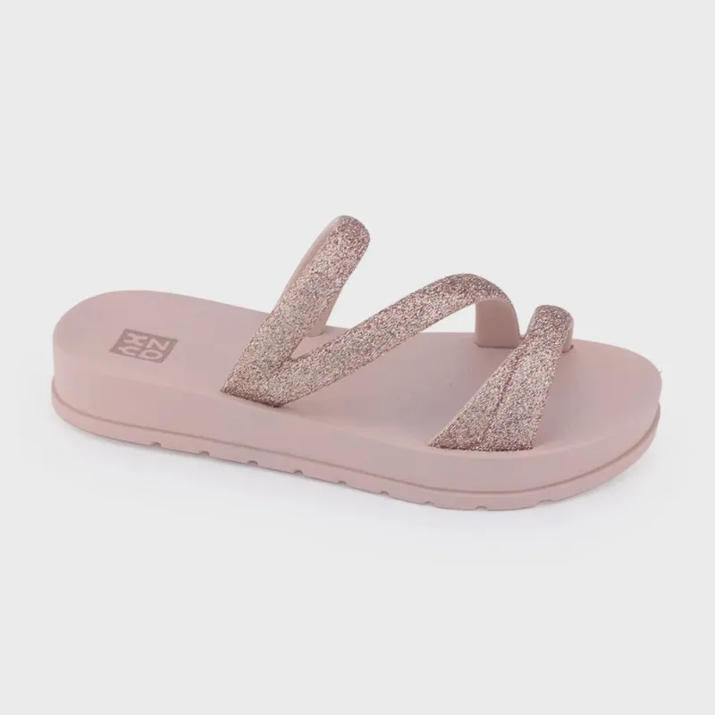 Chinelo infantil mna Zaxy 19008 Grendene Glitter tira brilho