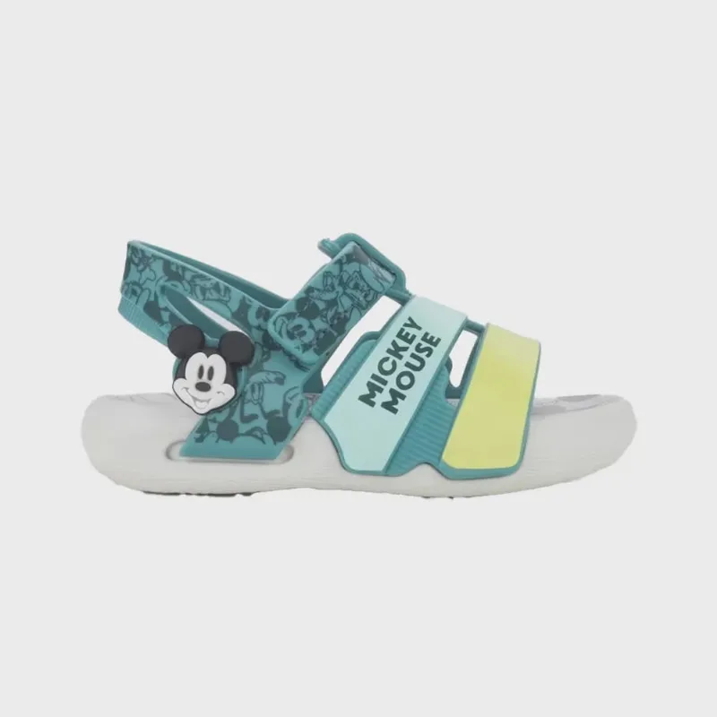 Sandália Infantil Baby Disney Reaction Branco Verde Grendene Kids 23023-AY220
