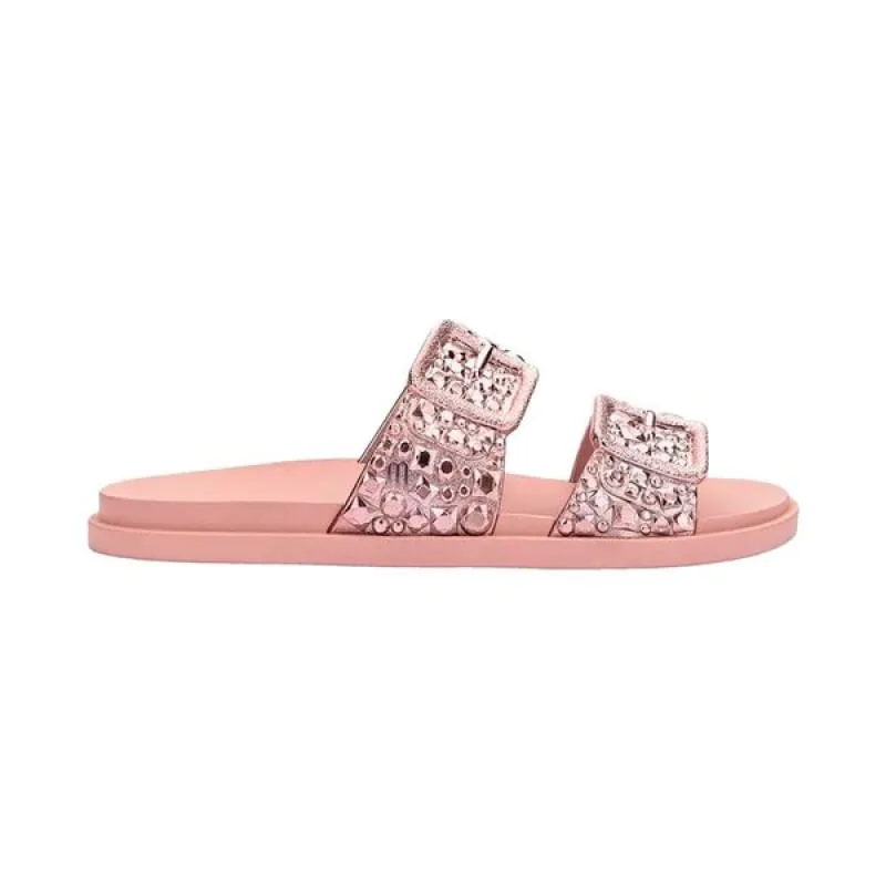 Chinelo Melissa Feminino Slide Lust com Brilho e Fivela Rosa 39/40 - Melissa
