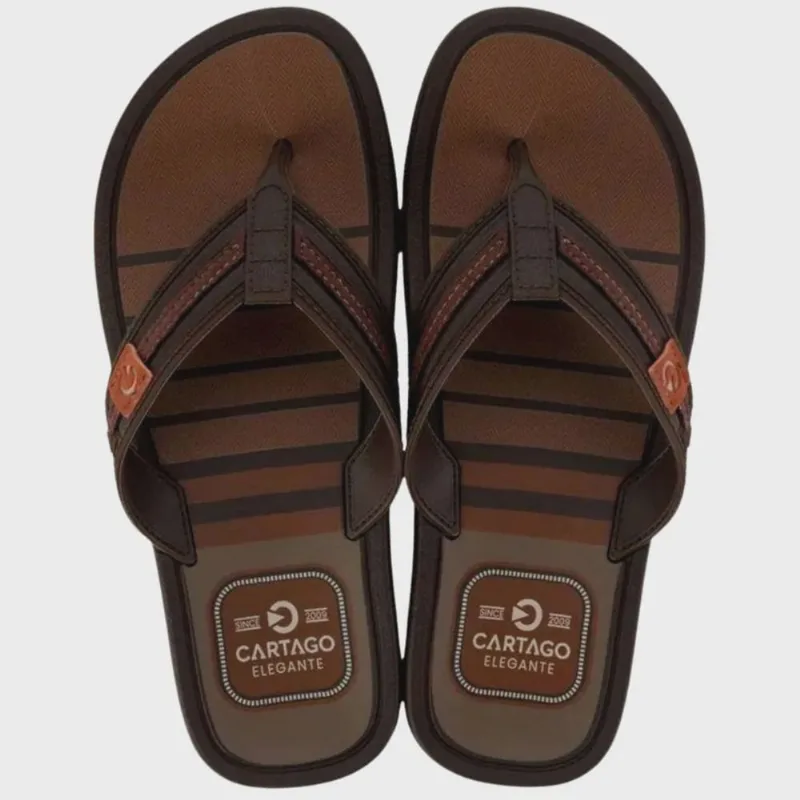 Chinelo Cartago Maiorca Infantil Marrom