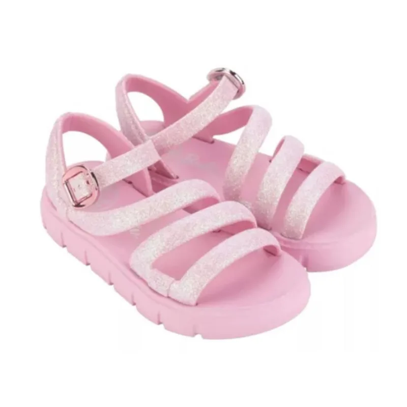 Sandália Papete Infantil Barbie Model Glitter Grendene 23148