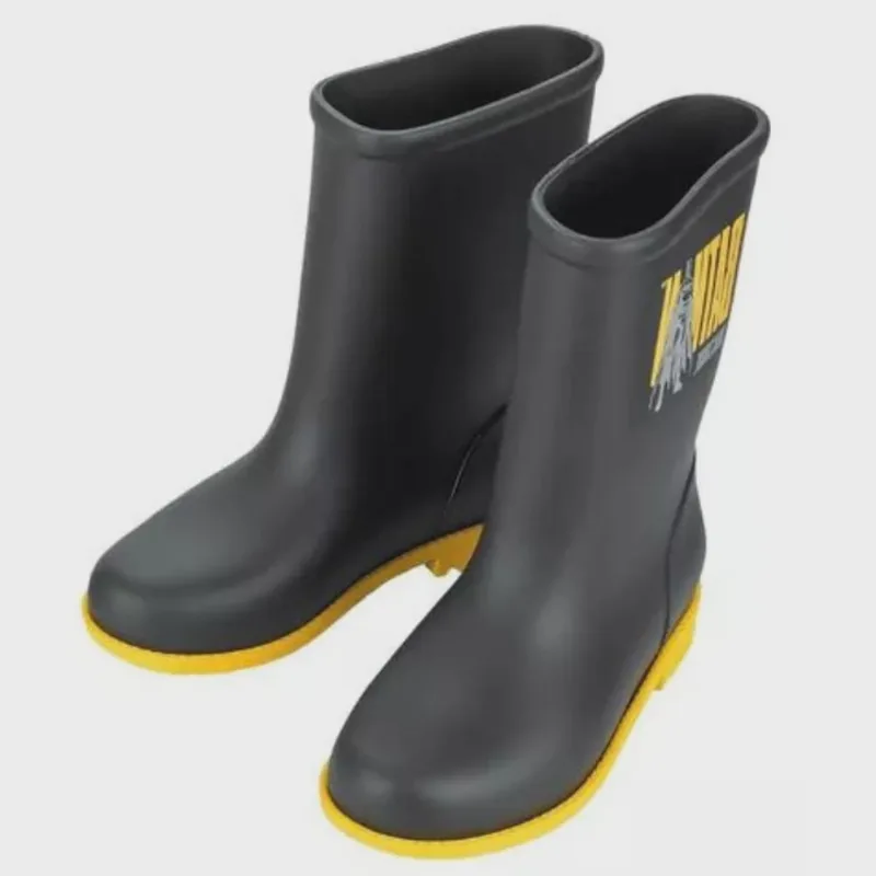 Bota Grendene Galocha Batman Infantil Preto Amarelo + Capa De Chuva