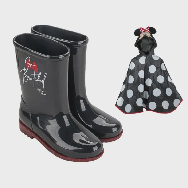 Bota Infantil Personalidade Minnie Rain Fun Galocha ref: 23083