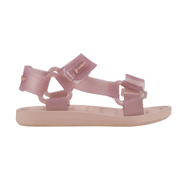 Sandalia Papete Infantil Rosa Preto Rider Free Style 12347