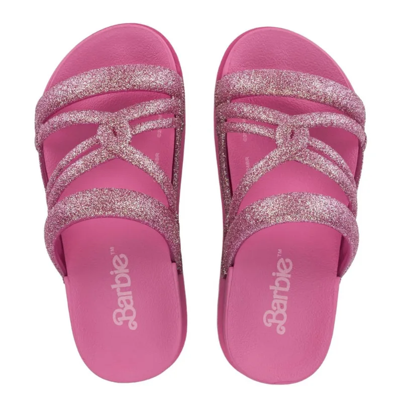 Chinelo Papete Barbie Glitter Brilho Grendene 23150