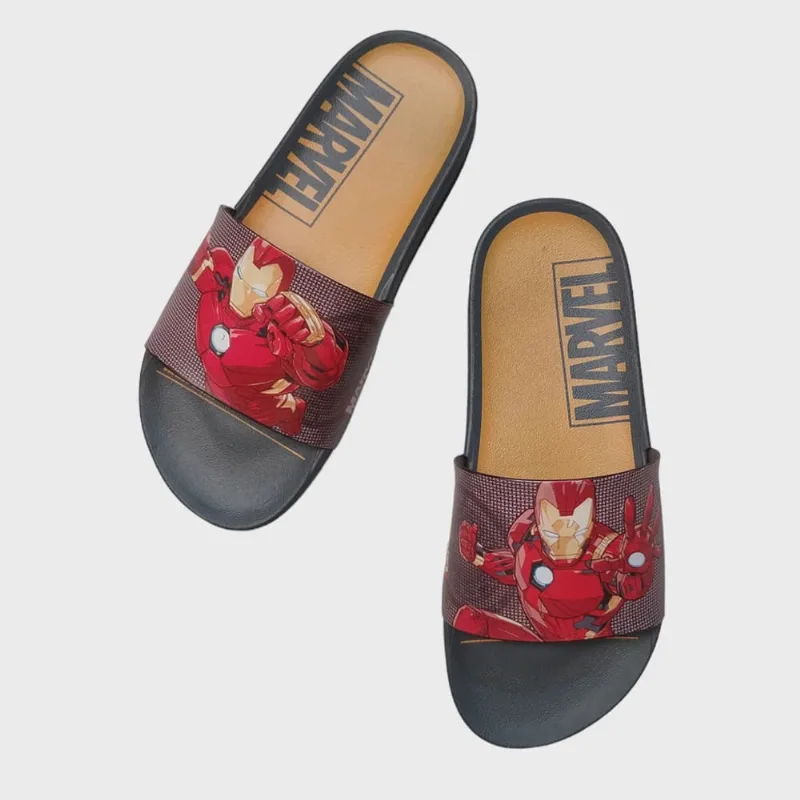 Chinelo Infantil Slide Meninos Marvel Hero Squad