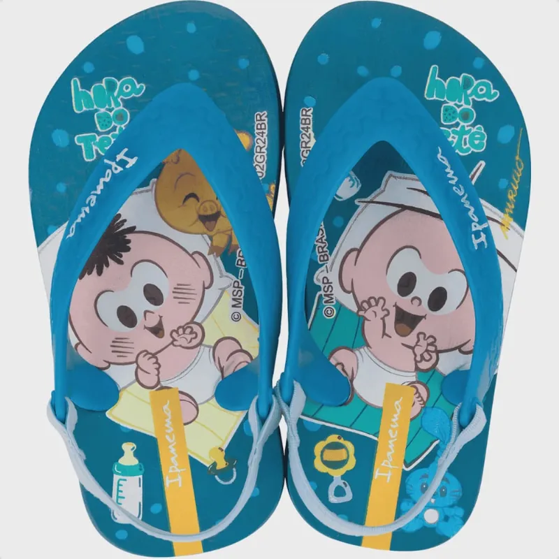 Chinelo Baby Ipanema Turma Da Mônica Cascão Cebolinha