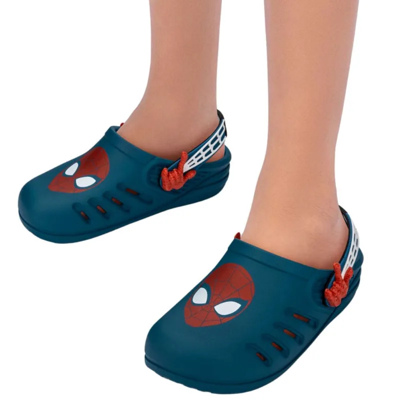 Sandalia Infantil Babuche Homem Aranha Web Grendene 23089