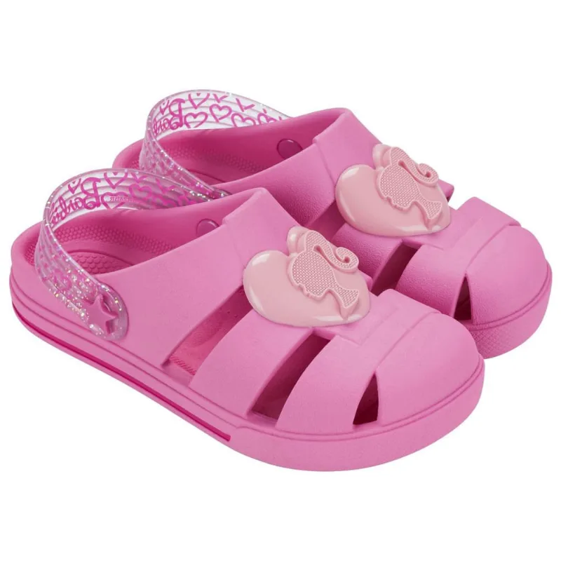 Sandália Infantil Menina Grendene Kids Barbie Heart Babuche