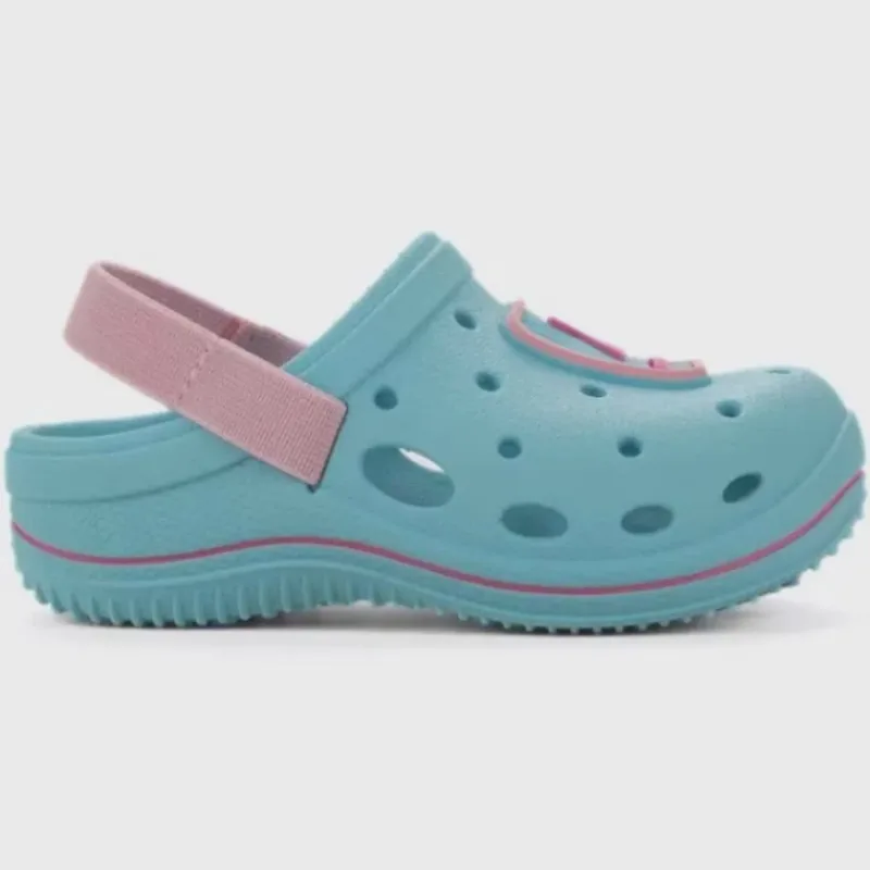 Babuche Rider Joy Casual Bebe Menina Azul Claro Rosa