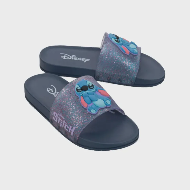Chinelo Infantil Disney Mania Stich Azul Lilás Grendene Kids 22994-BE809