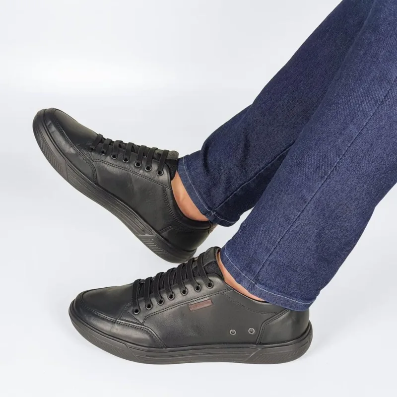 Tênis Pegada Masculino de Couro com Elástico 110403 - Pegada - Moda