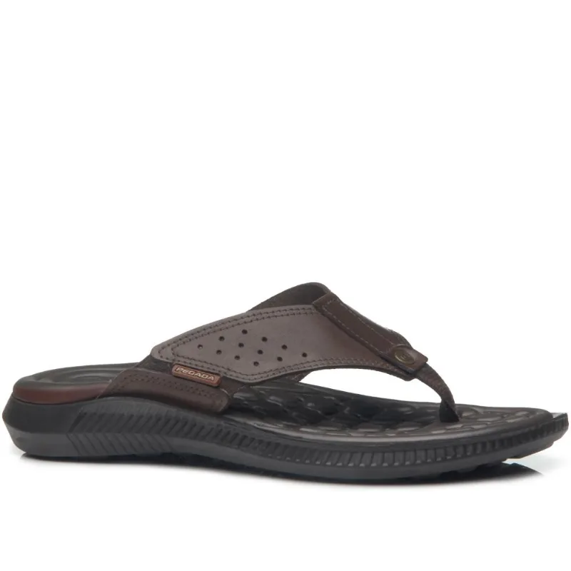 Chinelo Pegada Ref 133151-02 Marrom 043