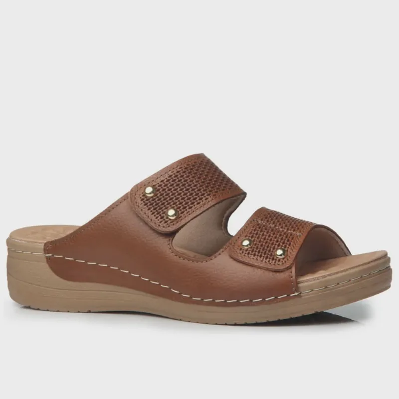 Tamanco Chinelo Anabela Duas Tiras Feminino Pegada 233803