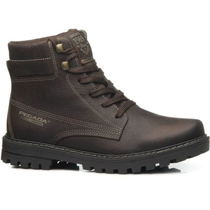 Coturno Bota Em Couro Pegada 181553 Masculino