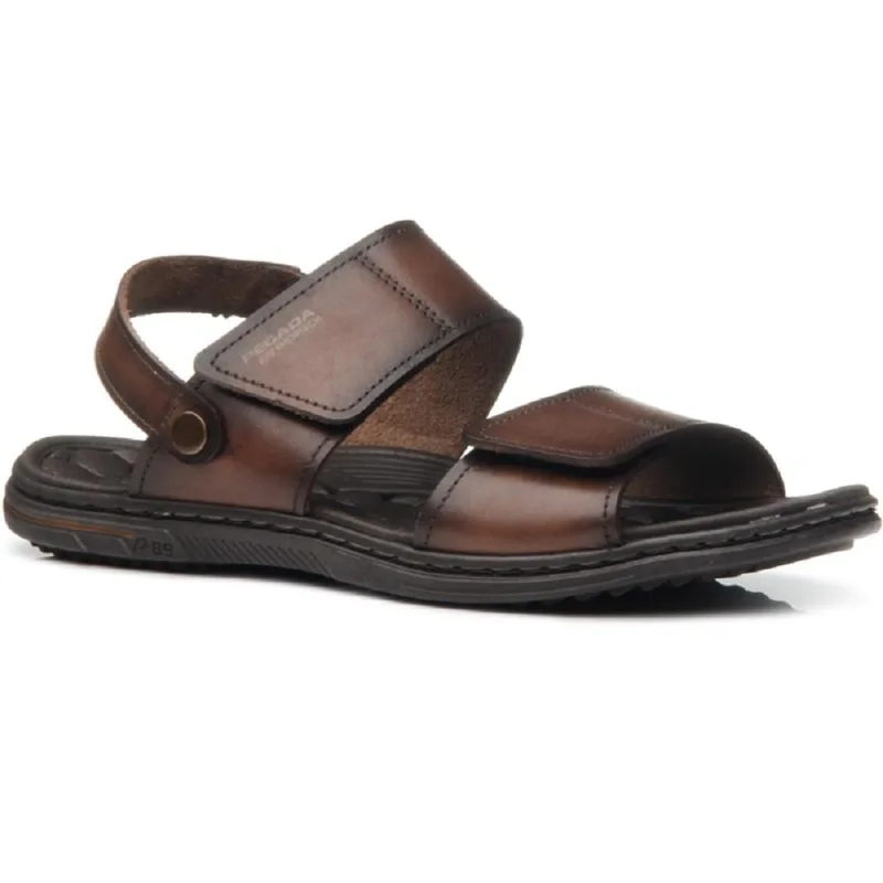 Sandalia Pegada Em Couro Ref 533303-01 Pinhao 045