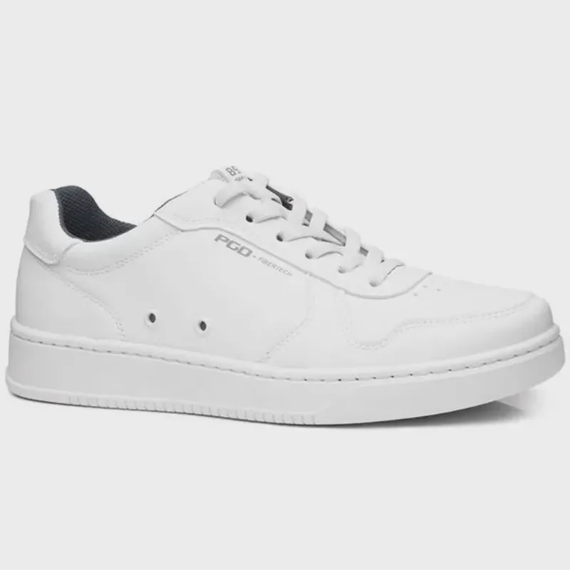 Tênis Casual Masculino Microfibra Branco Pegada 171901-01 - pegada