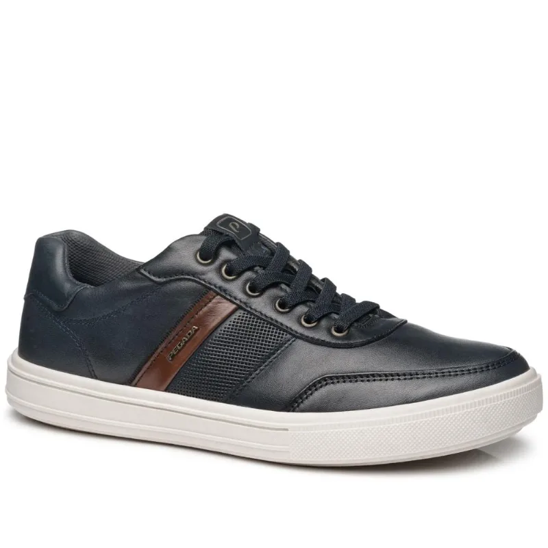 Sapatenis Pegada Casual Em Couro Ref 111502-04 Preto/marrom 038