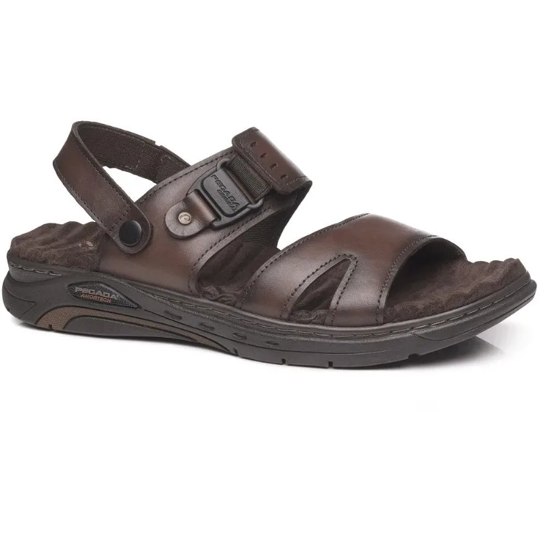 Sandalia Pegada Em Couro Ref 134503-01 Pinhao 043