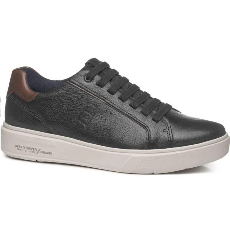 Sapatenis Pegada Casual Em Couro Ref 111901-07 Preto/marrom 037