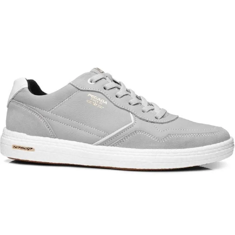 Sapatenis Pegada Ref 112003-09 Cinza Claro/branco 037