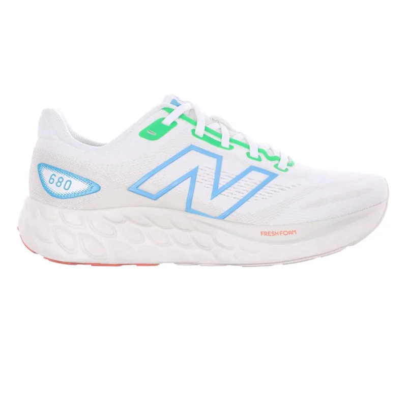 Tenis New Balance Fresh Foam 680v8 Bege Claro/verde Claro 034