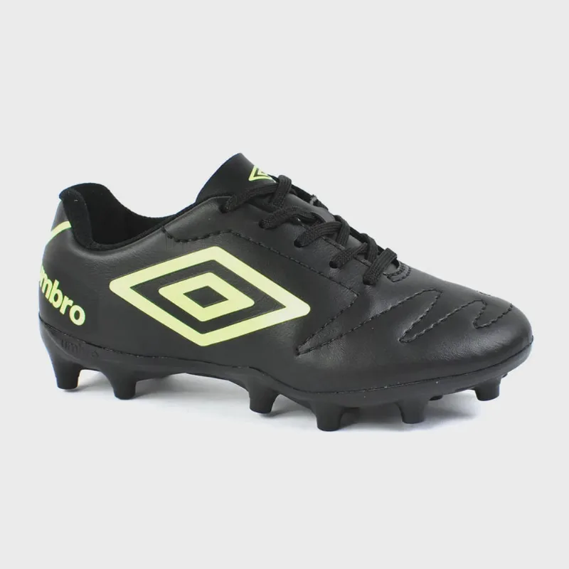 Chuteira Umbro Class 2.2 Jr Campo Infantil Preto Limão