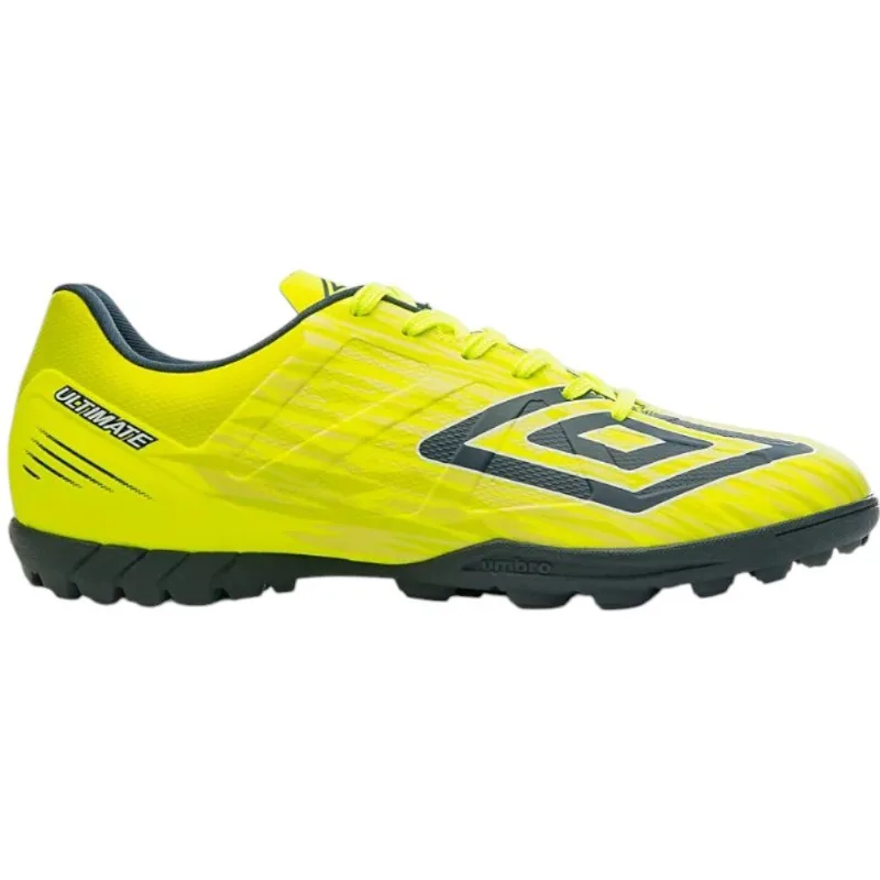 Chuteira Society N° 38 Umbro Ultimate Limão Marinho Verde (MP)