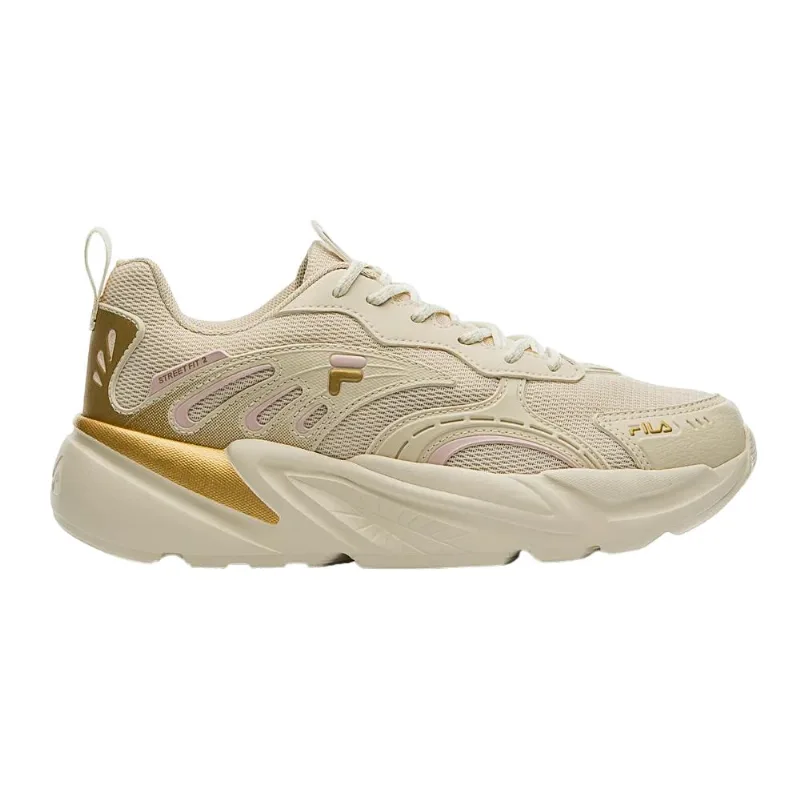 Tenis Fila Street Fit 2 Bege/dourado/rosa 035