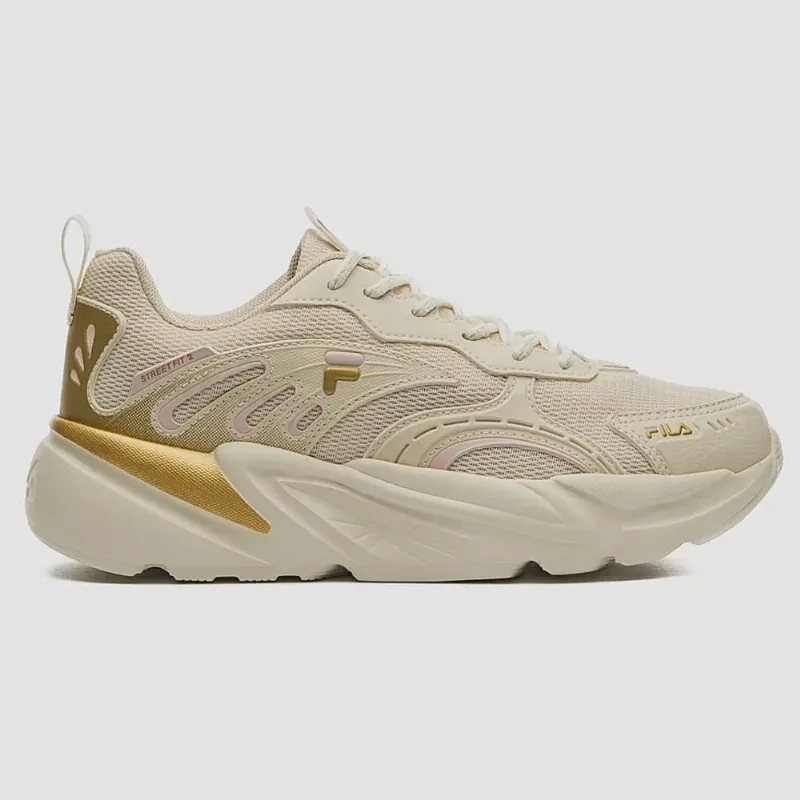 Tênis Feminino Street Fit 2 Bege Dourado Lótus Fila F02TR00025-6335