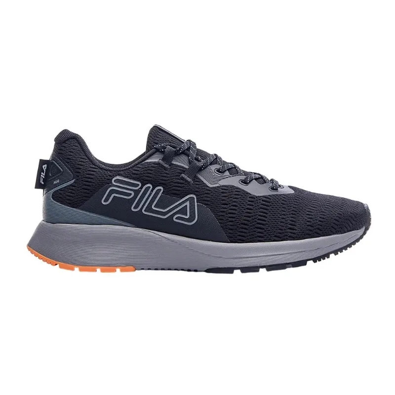 Tenis Fila Ride Preto/cinza/laranja 044