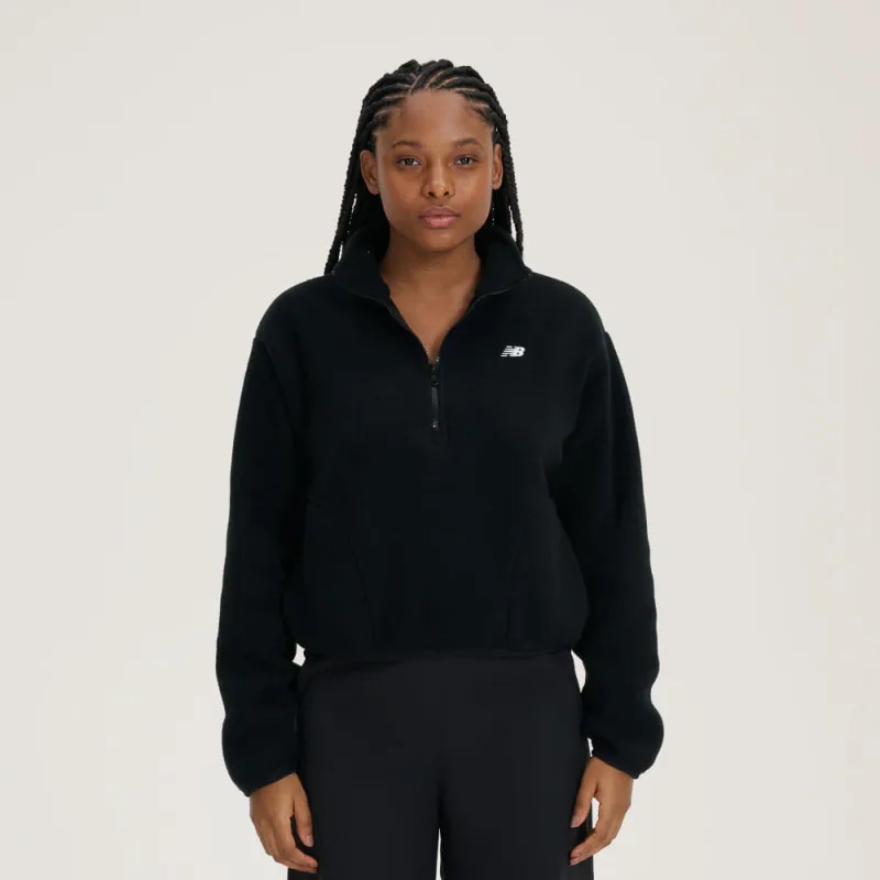 Blusão Fleece 1/2 Zíper Feminino - New Balance
