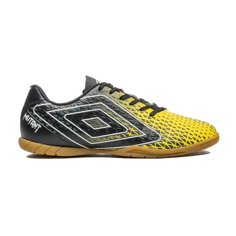 Chuteira Futsal N°40 Umbro Mutant Amarelo Preto Branco (MP)
