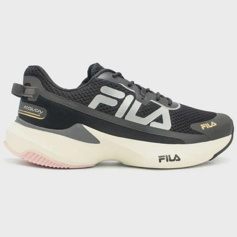 Tênis Fila Recovery Feminino Preto Cinza