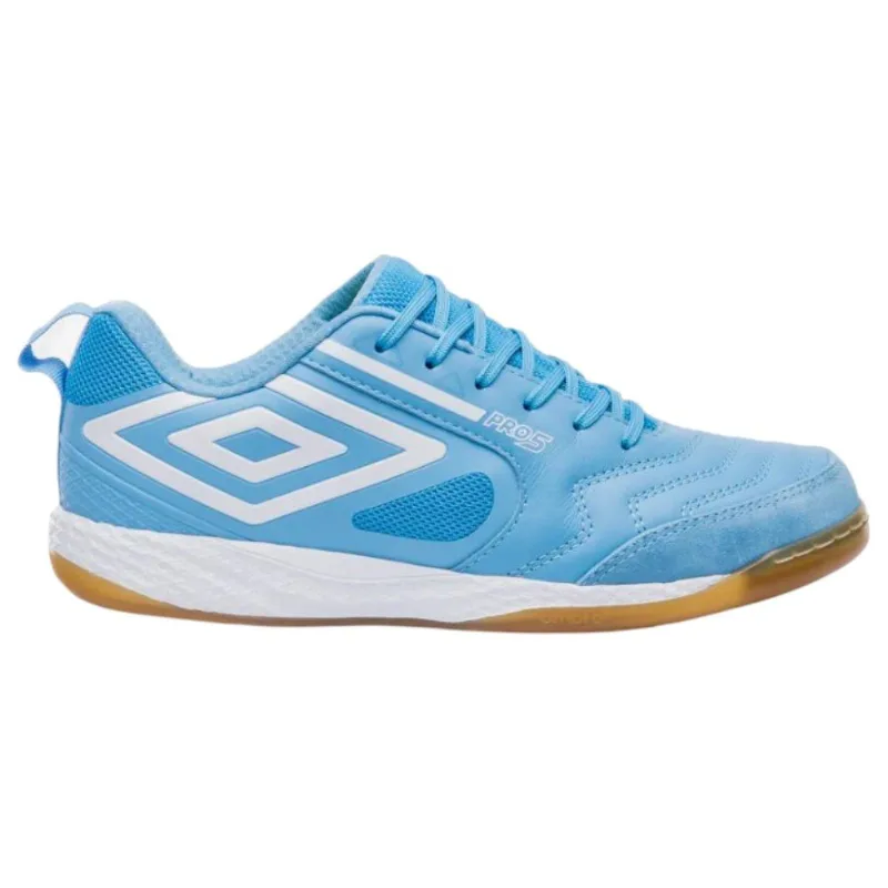 Chuteira Futsal N° 40 Umbro Pro 5 Bump Azul E Branco (MP)