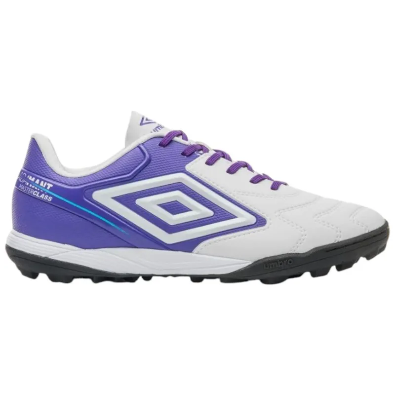 Chuteira Society N° 41 Umbro Adamant Master Class Club Branco Roxo (MP)
