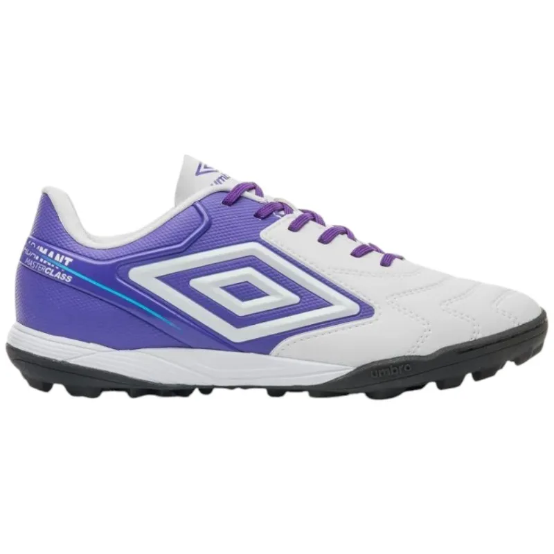 Chuteira Society N° 42 Umbro Adamant Master Class Club Branco Roxo (MP)