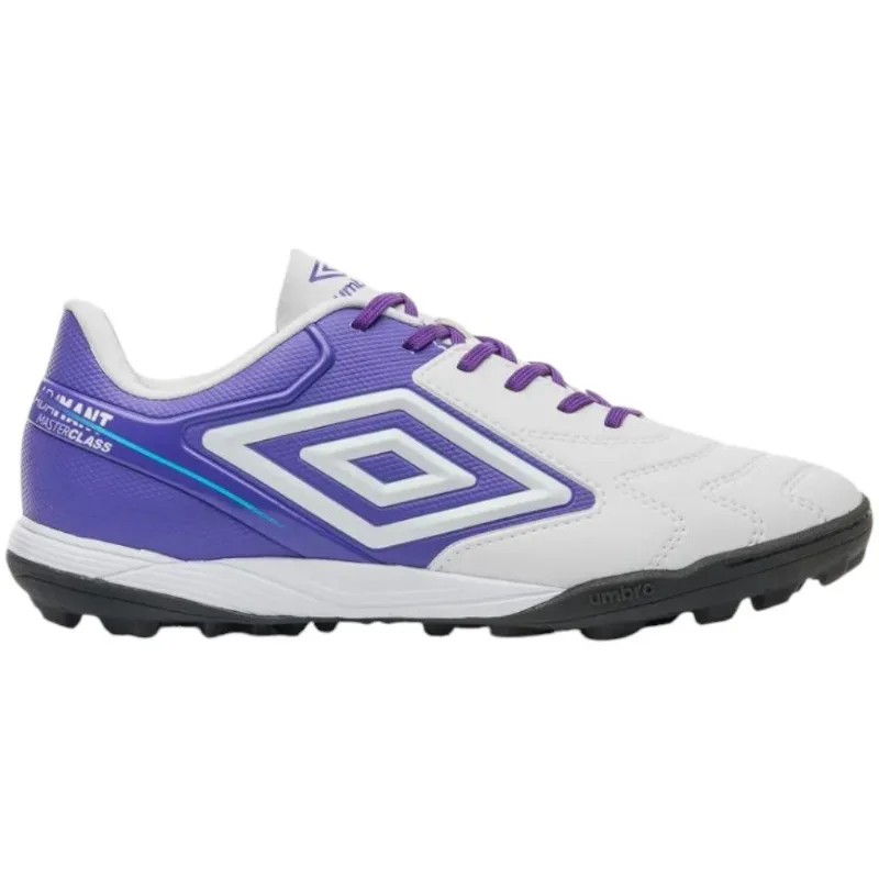 Chuteira Society N° 44 Umbro Adamant Master Class Club Branco Roxo (MP)