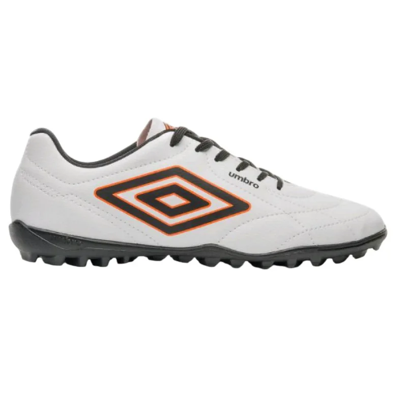 Chuteira Umbro Society Class Footballer Branco/preto/laranja 043