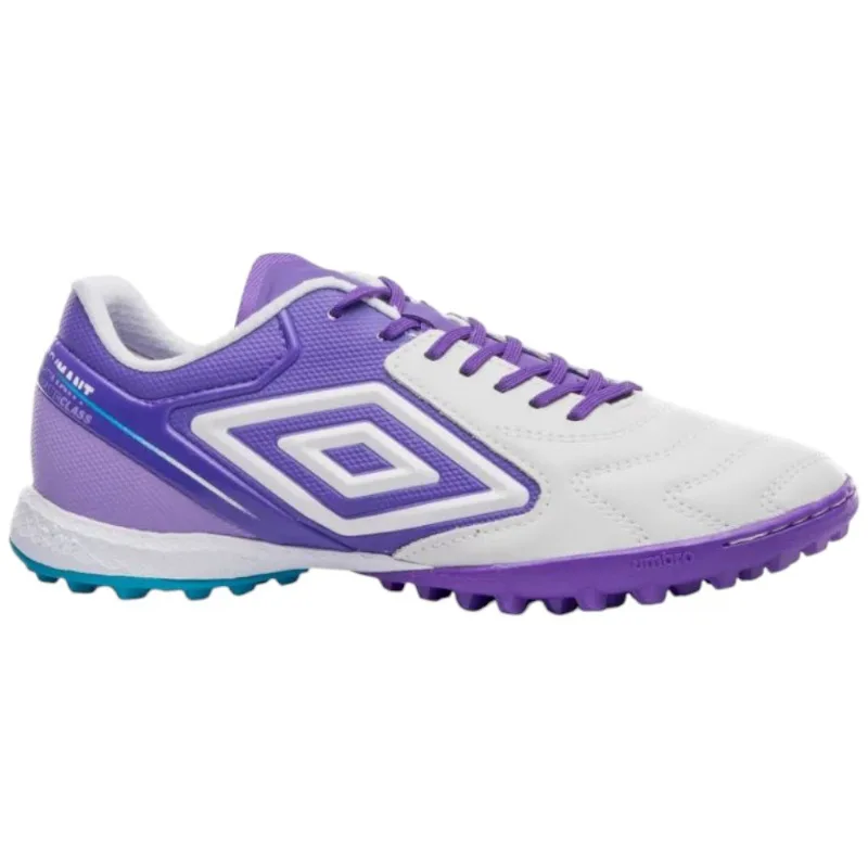 Chuteira Society N° 40 Umbro Adamant Master Class Premier Branco Roxo (MP)
