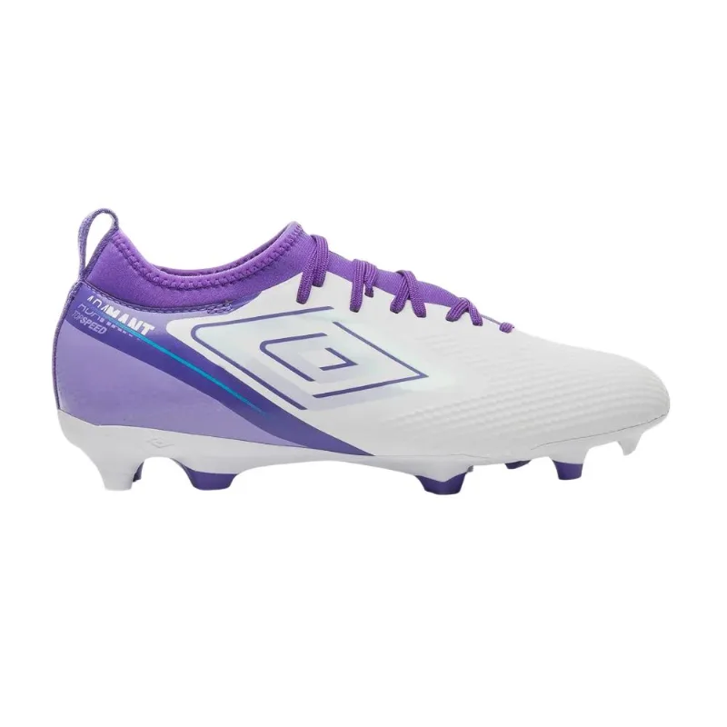 Chuteira Umbro Campo Adamant Top Speed Club Branco/roxo 043
