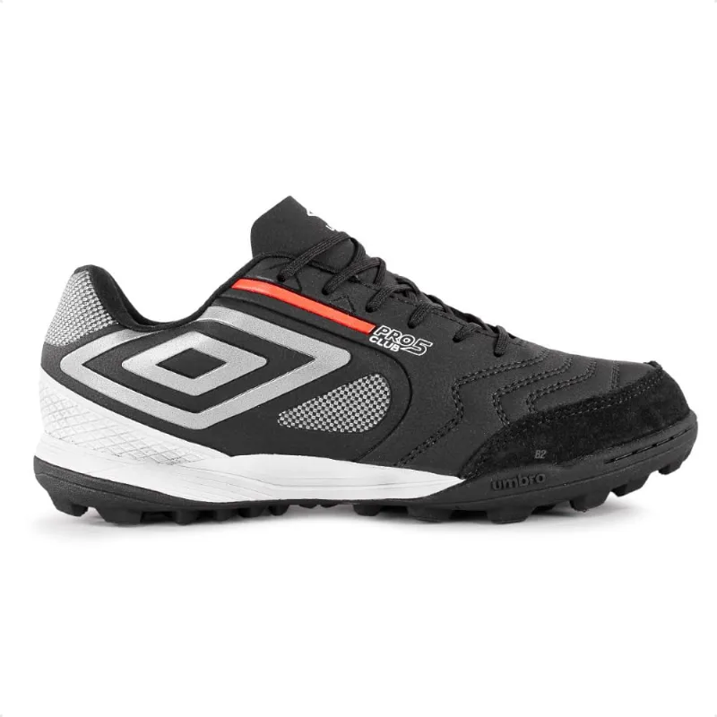 Chuteira Society Umbro Pro 5 Bump Masculina 35 / Preto / Prata