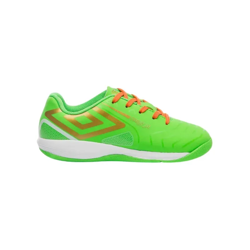 Chuteira Umbro Futsal Pro 5 Jr Stp Verde/branco/dourado 030