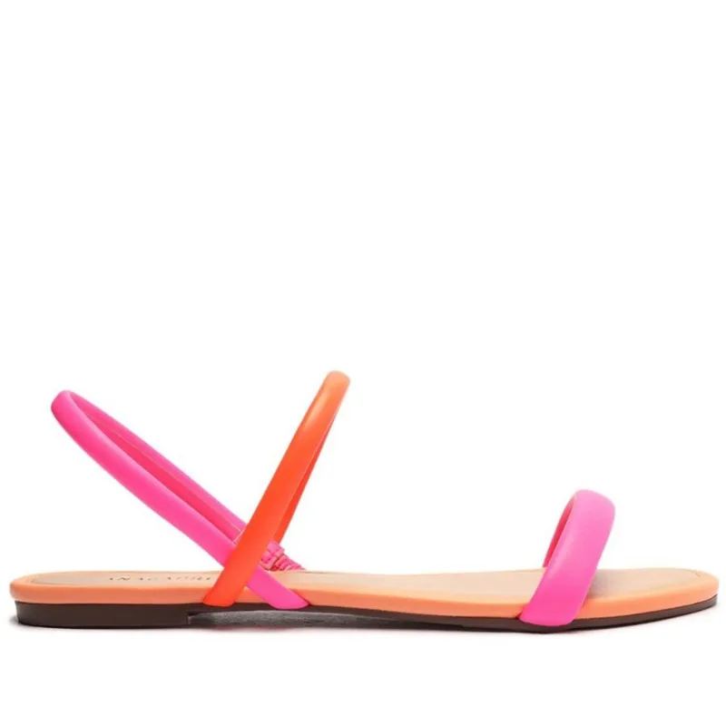 Sandália Rasteira Rosa Neon Três Tiras C 30259 0004 0020 Anacapri