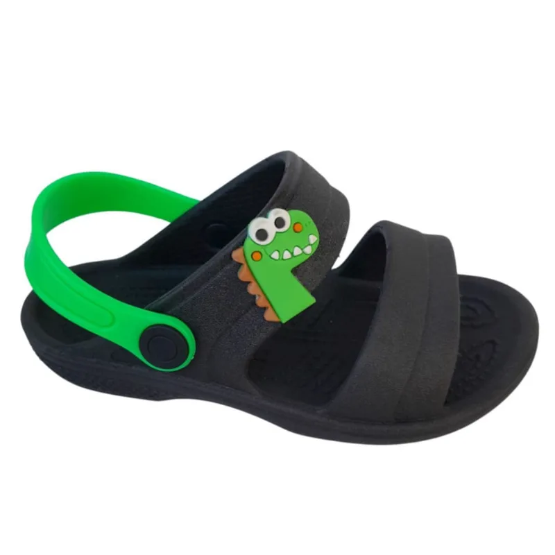 Sandália Papete Chinelo Masculino Infantil Babuche Dinossauro Menino Estiloso Escolar Colégio