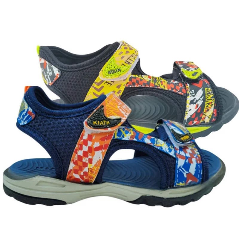 Kit 2 Pares Sandália Infantil Masculina Papete Menino Presente Escolar Verão Estiloso Shoes Kids