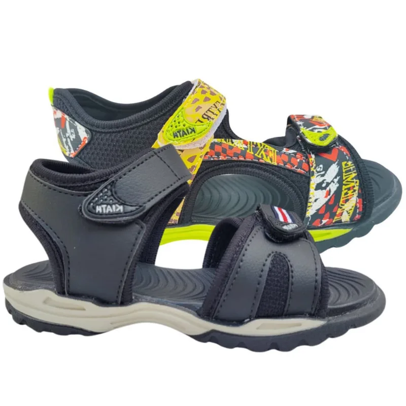 Kit 2 Pares Sandália Infantil Masculina Papete Menino Presente Escolar Verão Estiloso Shoes Kids