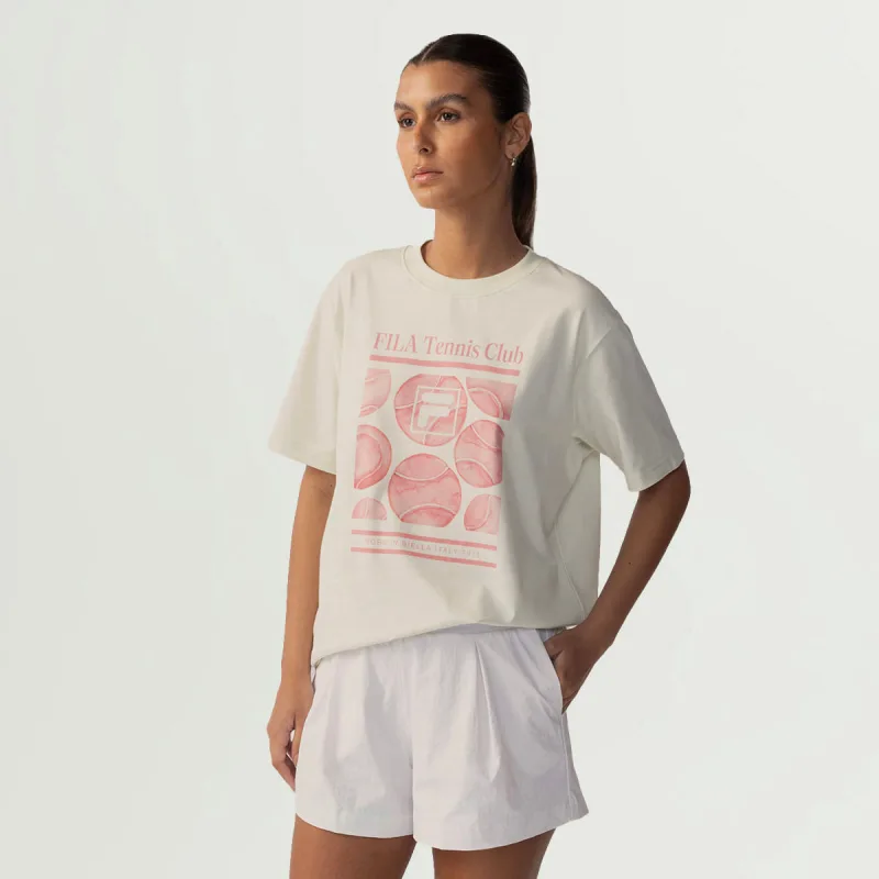 Camiseta Fila Oversized Letter Graphic Feminina - Fila Acessorios