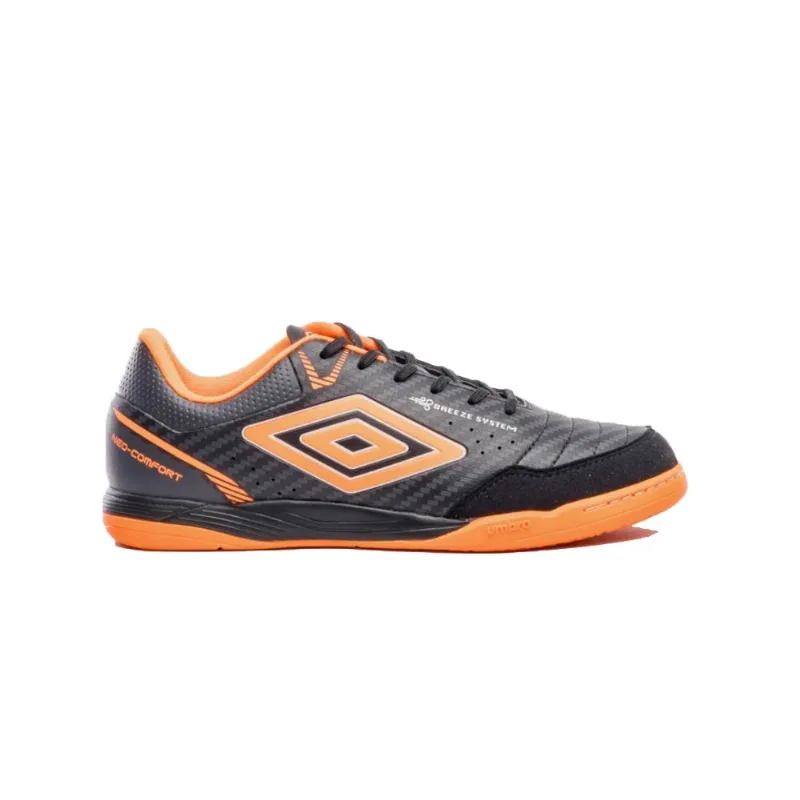 Chuteira Futsal N°42 Umbro Neo-Comfort Preto Grafite (MP)